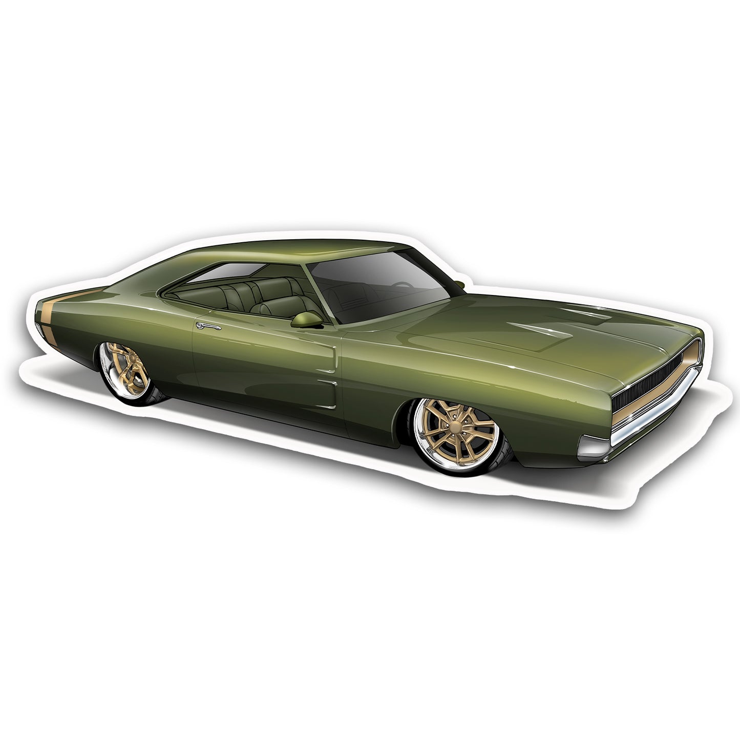 68 Dodge Charger R/T (Front) Sticker