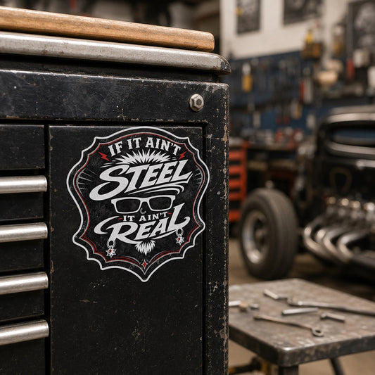 "If It Ain't Steel, It Ain't Real" Sticker