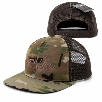 Speed Shop Logo Camouflage Trucker Cap