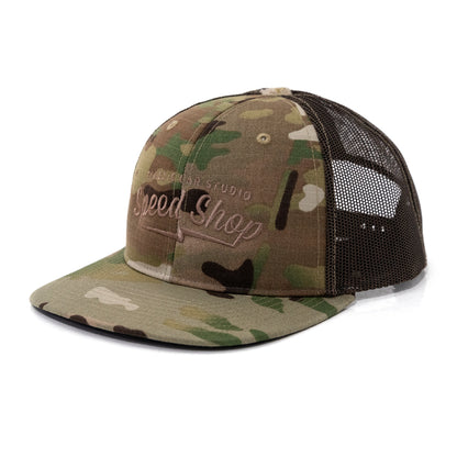Speed Shop Logo Camouflage Trucker Cap