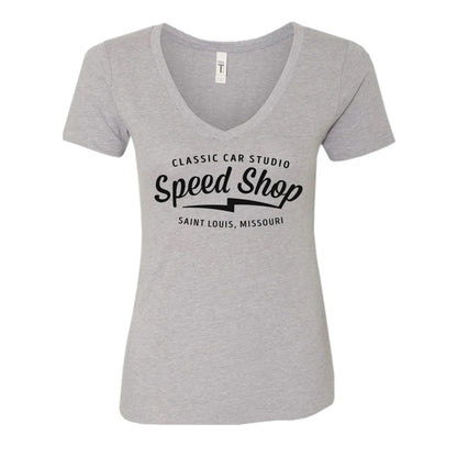 Women's V-Neck T-shirt - Gray